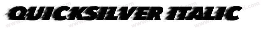 Quicksilver Italic字体转换